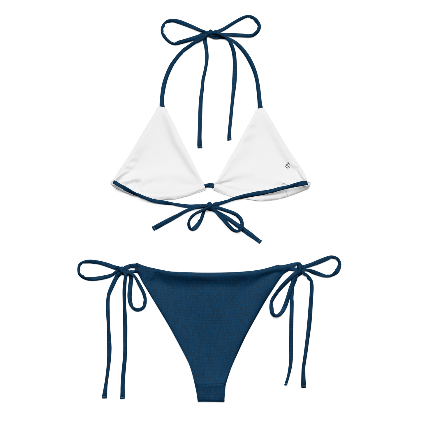Blau String Bikini