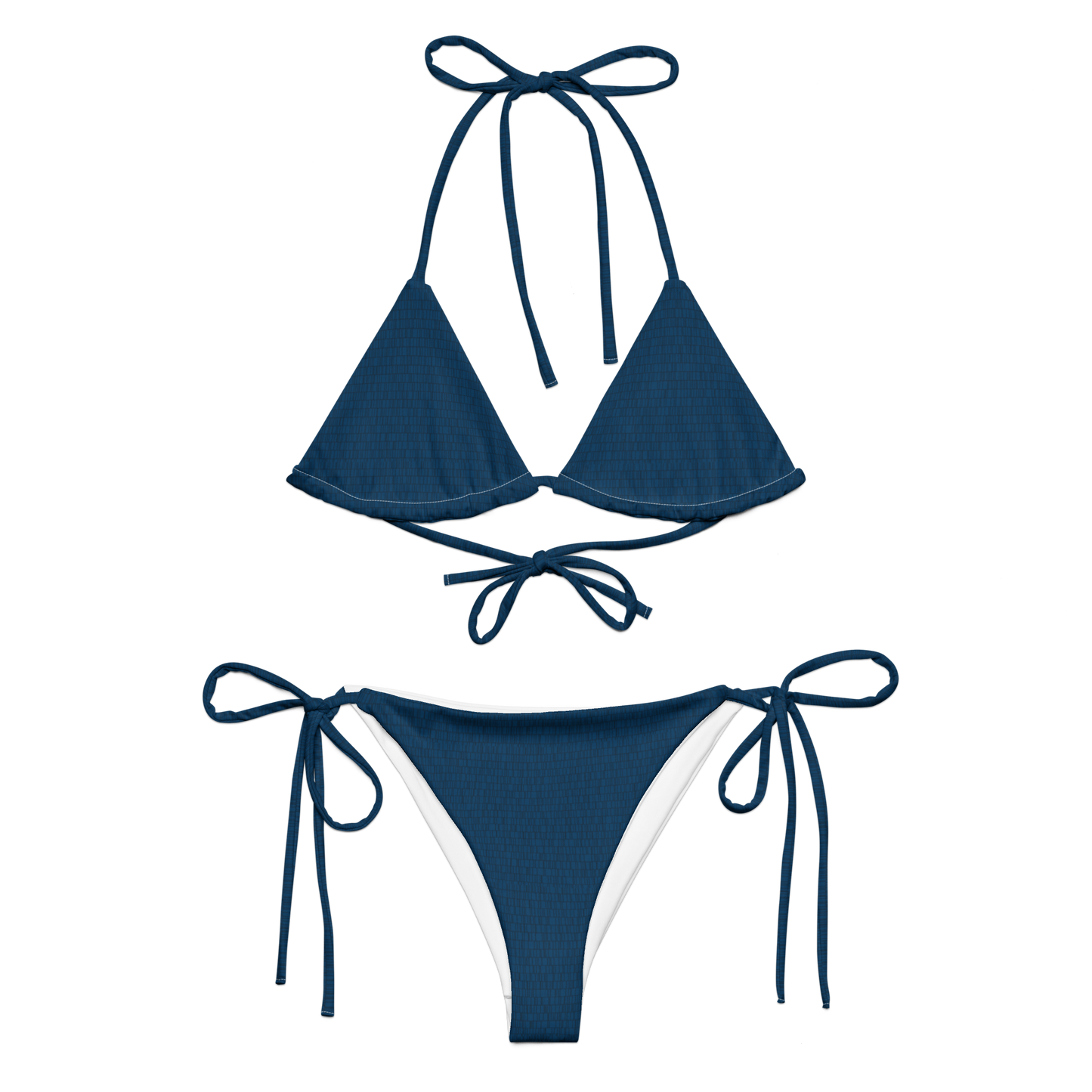 Blau String Bikini